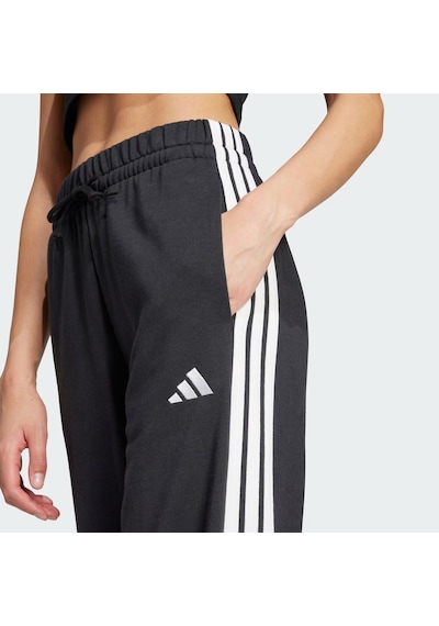 Adidas Essentials 3-stripes Open Hem French Terry Kadın Eşofman Altı C-adıjw7182b30a00 Siyah