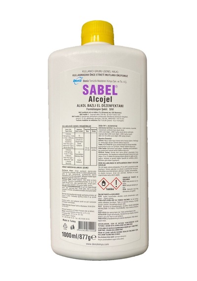 Sabel Alcojel Alkol Bazlı El Dezenfektanı 1 L