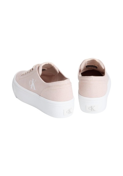 Calvin Klein Kadın Vulc Flatform Low Canvas Mg Pudra Sneaker-13898