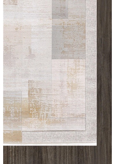 Artemis Halı Couture 00928a Bej Beyaz Modern Desen İpek Halı