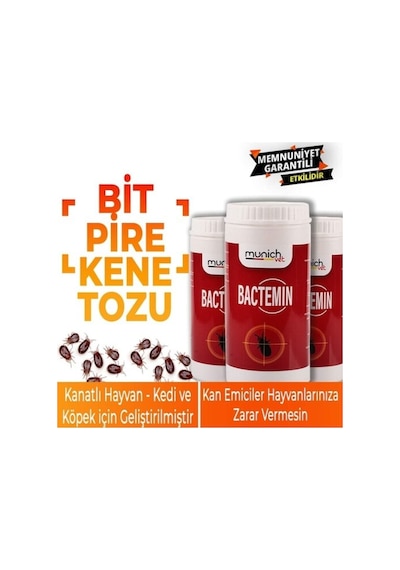 Bactemin Akarsid Doğal Kanatlı Bit Kene Parazit Tozu 500 Gr