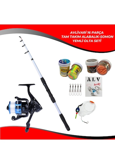 Avlivari Travel 270 Cm 50-100 Gr Olta Kamışı - Avlivari Ecco 3000 Spin Olta Makinası Tam Takım Kıyı Profesyonel Alabalık-somon Olta Seti-9630