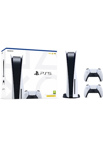 Sony Playstation 5 825 GB Türkçe Menü Konsol + 2 PS5 Dualsense