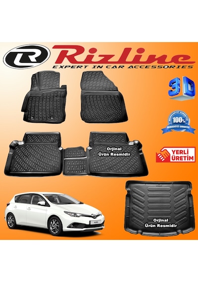Auris Hb 3D Paspas+Bagaj Havuzu 2013-2020 Arası Set Rizline N11.23493