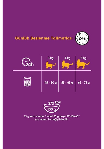 Whiskas Tavuklu Yetişkin Kedi Maması 300 G