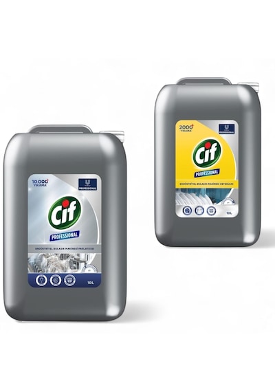 Cif Professional Endüstriyel Bulaşık Makinası Deterjanı 10 Lt +cif Professional