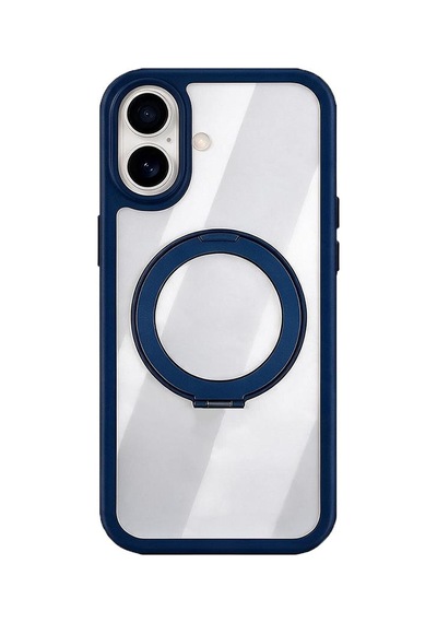 Bikapak Magup Apple iPhone Uyumlu 18/17 Koyu Mavi Kapak