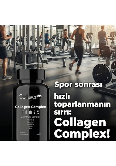 Collagen Forte Platinum 5 Tip Kolajen Vitamin ve Mineral İçeren Takviye Gıda 500 MG 90 Tablet