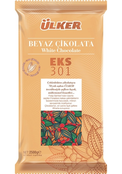Ülker Eks 301 Fildişi Kuvertür Çikolata 2500 G