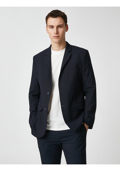 Koton Basic Blazer Ceket Düğmeli Cep Detaylı Lacivert 3wam50026hw 3WAM50026HW704 Lacivert Koton Basic Blazer Ceket Düğmeli Cep Detaylı Lacivert 3wam50026hw 3WAM50026HW704 Lacivert