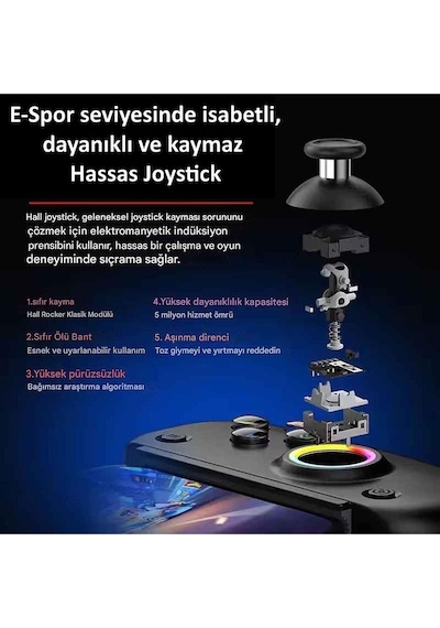 Bsp D8 Pro Apple Uyumlu iOS-android Akıllı Telefon Tablet Mobil Telefon Tutucu Joystick Gamepad