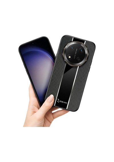Honor Magic 7 Lite Uyumlu Kılıf Premium Deri Kılıf Siyah