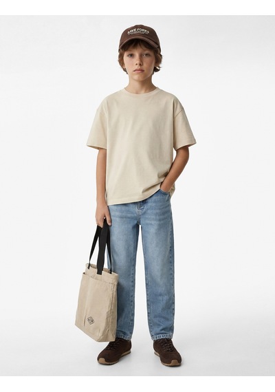 Koton Beli Lastikli Düğmeli Rahat Kesim Denim Pantolon Lıght Indıgo 6skb40008td Açık Mavi Koton Beli Lastikli Düğmeli Rahat Kesim Denim Pantolon Lıght Indıgo 6skb40008td Açık Mavi