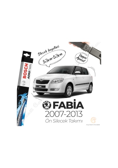 Skoda Fabia Muz Silecek Takımı 2007-2013 Bosch Aerotwin