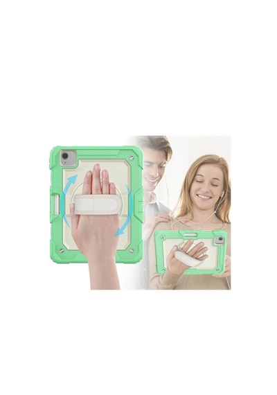 Apple İpad Pro 11 2020 Kılıf Strap New Tablet Kapak - Yeşil Arka Kapak