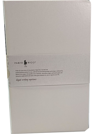 Fabio Ricci Elio 13X21 Sert Kapak Beyaz Düz Defter 1044 Beyaz