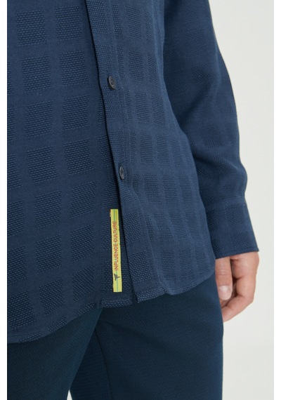 Ac&Co / Altınyıldız Classics Erkek Lacı Slim Fit Dar Kesim Klasik Yaka Kareli Pamuklu Gömlek Lacı Lacivert Ac&Co / Altınyıldız Classics Erkek Lacı Slim Fit Dar Kesim Klasik Yaka Kareli Pamuklu Gömlek Lacı Lacivert