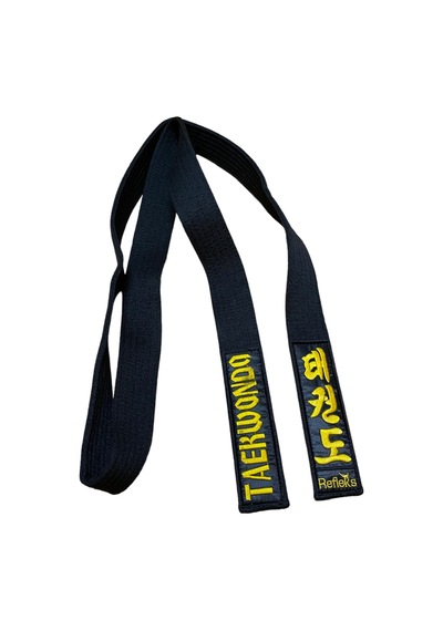 Refleks Spor Taekwondo Siyah Kuşak Nakışlı Tekvando Siyah