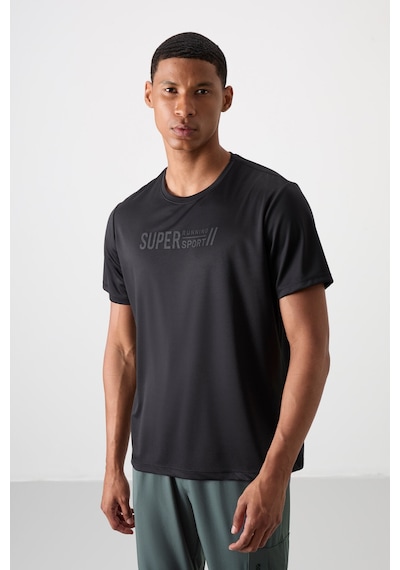 Tommy Life Siyah Polyester Nefes Alan Dokulu İnce Esnek Standart Fit Erkek Performans T-shirt - 88385 Siyah Tommy Life Siyah Polyester Nefes Alan Dokulu İnce Esnek Standart Fit Erkek Performans T-shirt - 88385 Siyah