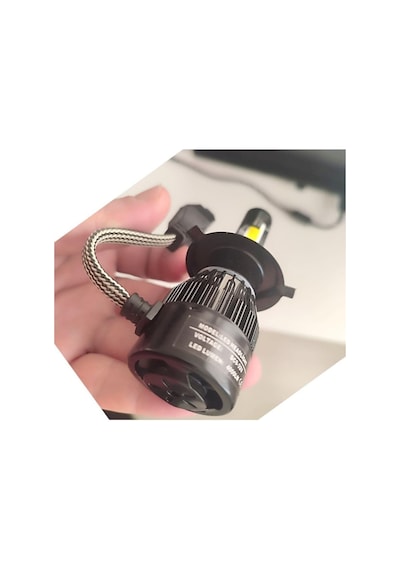 Motosiklet H4 Xenon Ampul 4000lümen Power Led 6000k Beyaz 1 Adet
