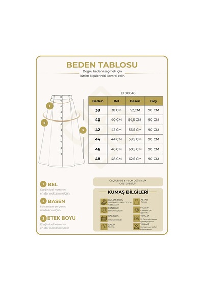 Vellichor Safari Loft Düğmeli Etek- Camel Çok Renkli