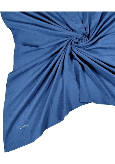 Mim Eşarp Tuana Eşarp Pamuk Jazz Eşarp 110x110cm Koyu İndigo