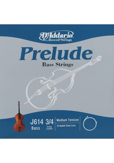 Daddarıo J614 Kontrabas Tek Tel, Prelude, E- Mi , Scale 3/4, Med