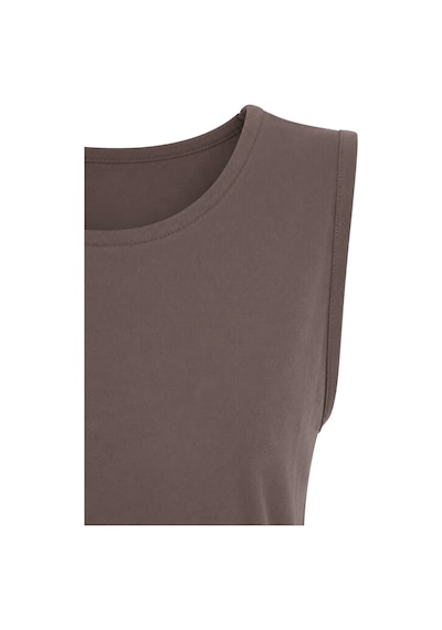 Mixray 2117 Kadın Basic Relax Fit Atlet Pantolon İkili Takım Kahve