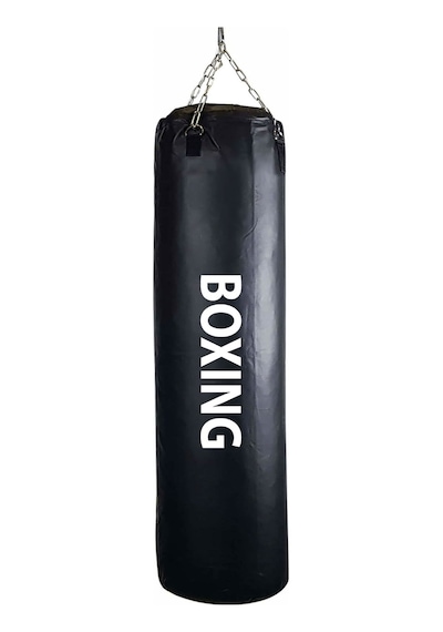 70 Cm x 25 Cm Hazır Dolu Boks Kum Torbası + Tavan Askı Kancası Siyah