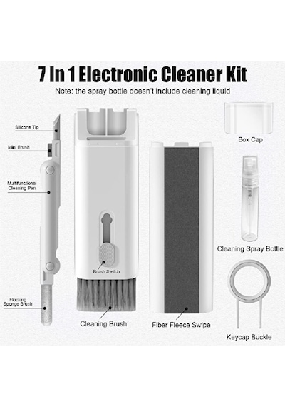 7in1 Bilgisayar, Laptop, Klavye, Telefon, Kulaklık Airpod Temizle