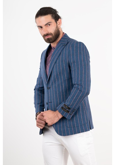 Erkek Sir Çizgili Tek Çeket(436949945)
