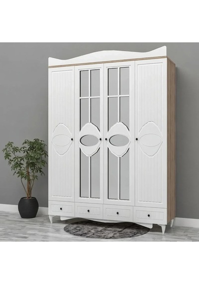 Maxima Ayaklı Gardırop Mdf Beyaz Maxima Ayaklı Gardırop Mdf Beyaz