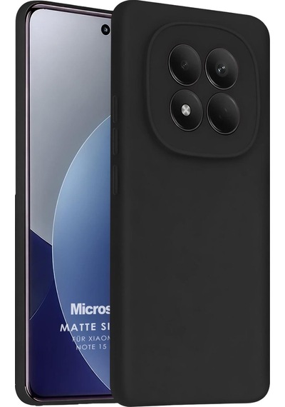 Microsonic Matte Silicone Xiaomi Redmi Note 15 Pro 5g Kılıf Siyah -