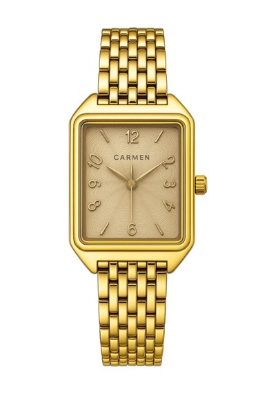 Carmen Cr.1.ag0122.04 Unisex Kol Saati Altın - Siyah