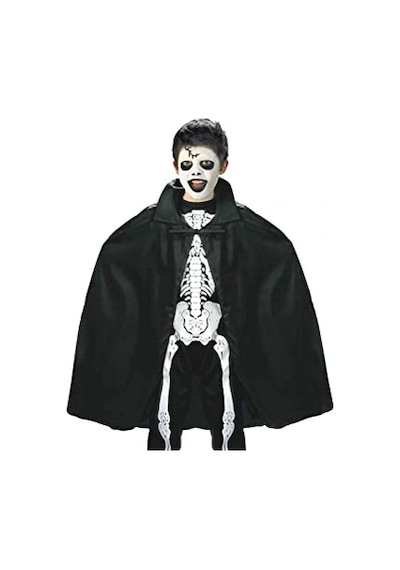 Siyah Renk Yakalı Halloween Pelerini 90 Cm Çok Renkli