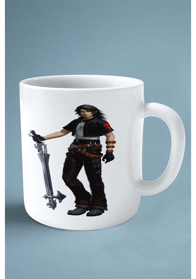Final Fantasy Oyun Baskılı Kupa Bardak Çift Taraflı Kişiye Özel Model 10 Çok Renkli