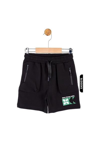 Nk Kids Xo Kids Erkek Çarpı Şort 4-8 Yaş 66510 Siyah - Yeşil