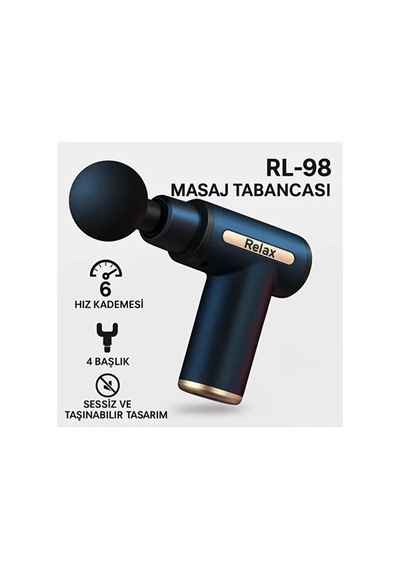 6 Kademeli Boyun Bel Sırt Bacak Ayak Masajı Mini Masaj Tabancası