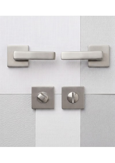 Lusso Inox Kare Rozetli Kapı Kolu Lüks Wc Kapı Kolu