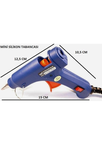 20 Watt Sıcak Silikon Tabancası + 10 Adet Mum Silikon