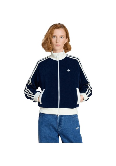 Ks7779-k Adidas Velour Knıt Tt Kadın Ceket Lacivert Ks7779-k Lacivert