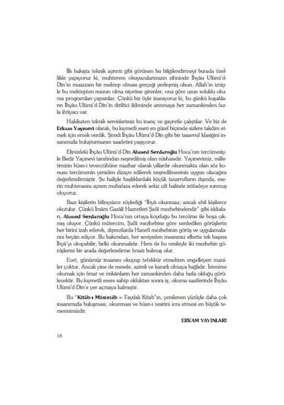 İhya-u Ulumid'd-Din Tercümesi Büyük Boy (8 Cilt) / İmam Gazali
