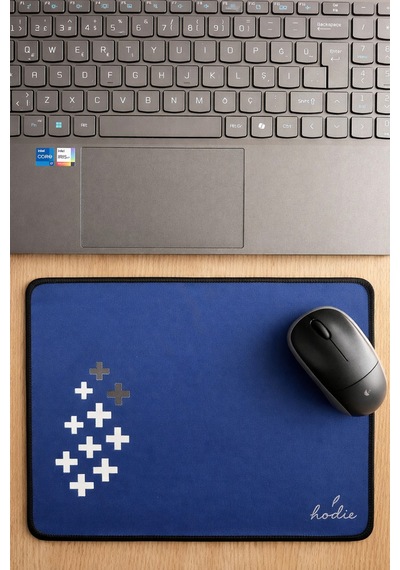 Minimal Plus Desenli Mousepad Mavi 23,5 X 33 Cm Kaymaz Taban Mavi - 829439130 Mavi - 829439130