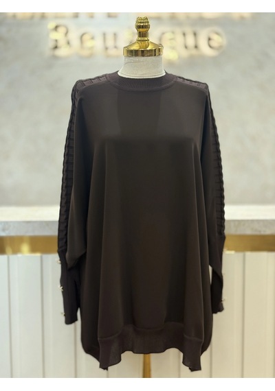 Ghisa Gh-4730t4492-k Kahve Renk Tunik Çok Renkli