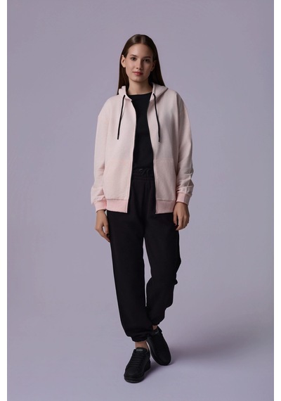 Defys Defy S Kadın Oversize Kapüşonlu Fermuarlı Cepli Sweatshirt Pembe Melanj - 527346818 Pembe Melanj Defys Defy S Kadın Oversize Kapüşonlu Fermuarlı Cepli Sweatshirt Pembe Melanj - 527346818 Pembe Melanj
