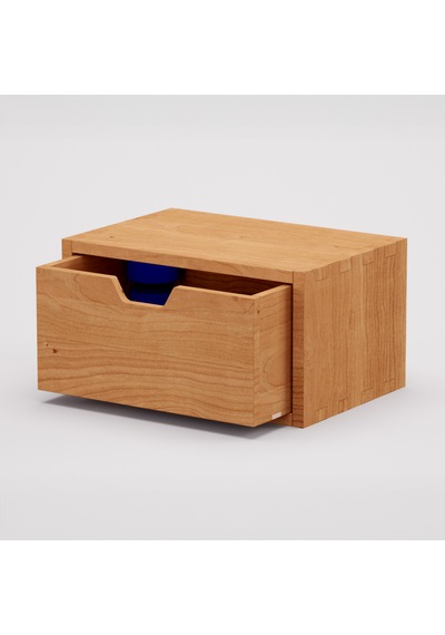 Desna Çekmeceli Mini Dolap 18 Cm Uzunluk X 12.1 Cm Genişlik X 9.6 Cm Woodsaka Doğal Ahşap