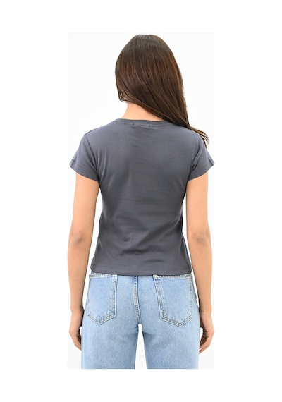 Kadın Kısa Kollu Basic T-shirt 1775-25 001