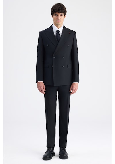 D's Damat Ds Damat Regular Fit Siyah Düz Takim Elbise 6he05ob35588m 001