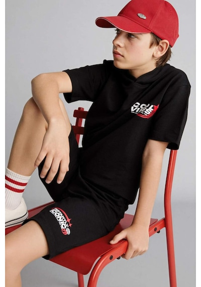 Defacto Sweatshirt Kumaşı 2li Takım Erkek Çocuk H0327a826smbk81 Siyah-bk81