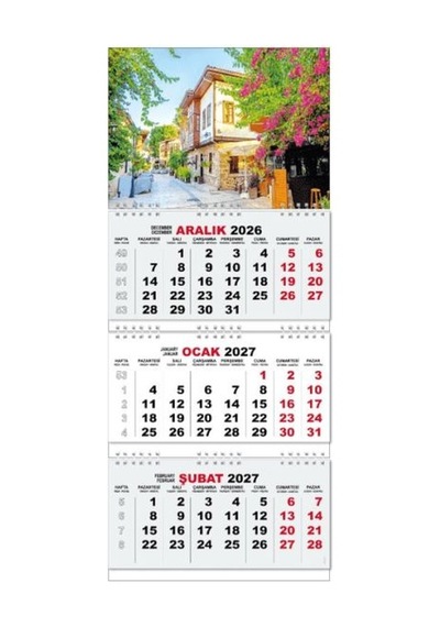 2027 Gemici Duvar Takvimi - Antalya Kaleiçi